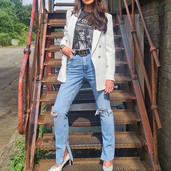 Zara high rise stretch ripped Jeans - Picture 6 of 15